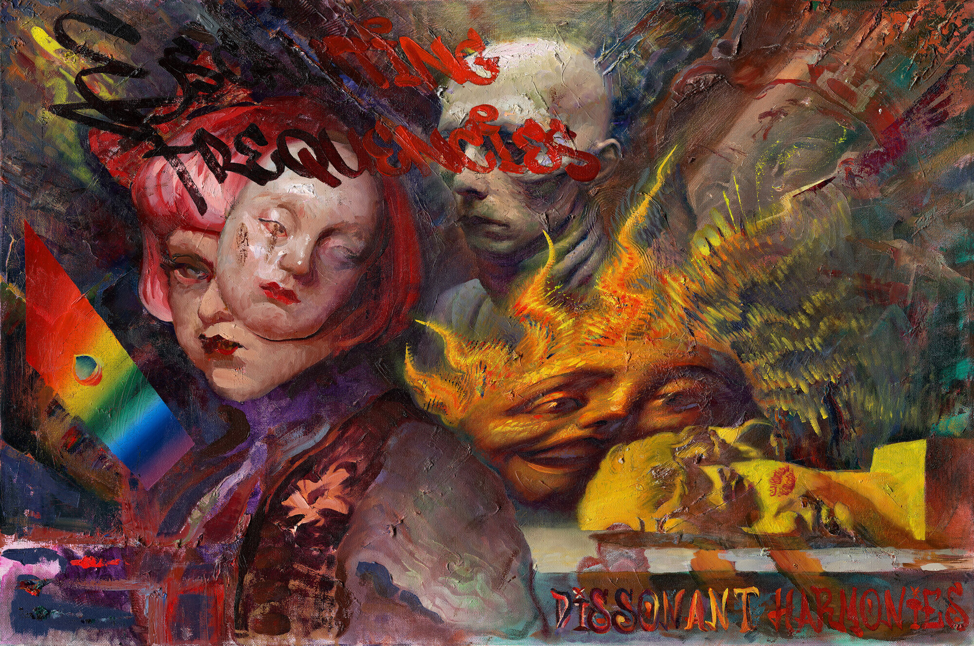 Dissonant Harmonies — Ivan Ivanov oil painting, Dissonant Pleasantries series